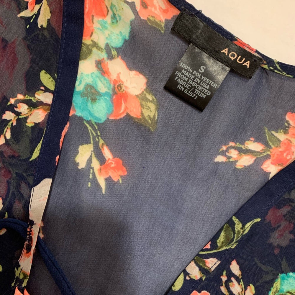 Aqua blouse - Picture 2 of 3